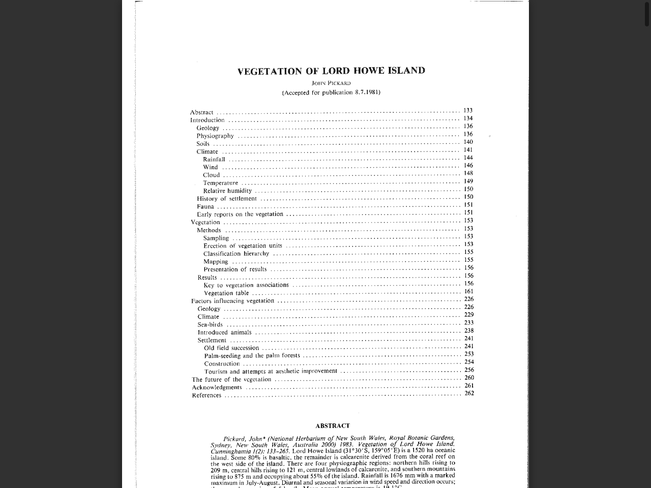 Preview of VEGETATION 0}' LORD HOWE ISLAND - Botanic Gardens of Sydney, accessed July 25, 2025,