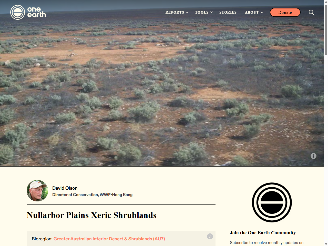 Preview of Nullarbor Plains Xeric Shrublands | One Earth, accessed July 26, 2025,