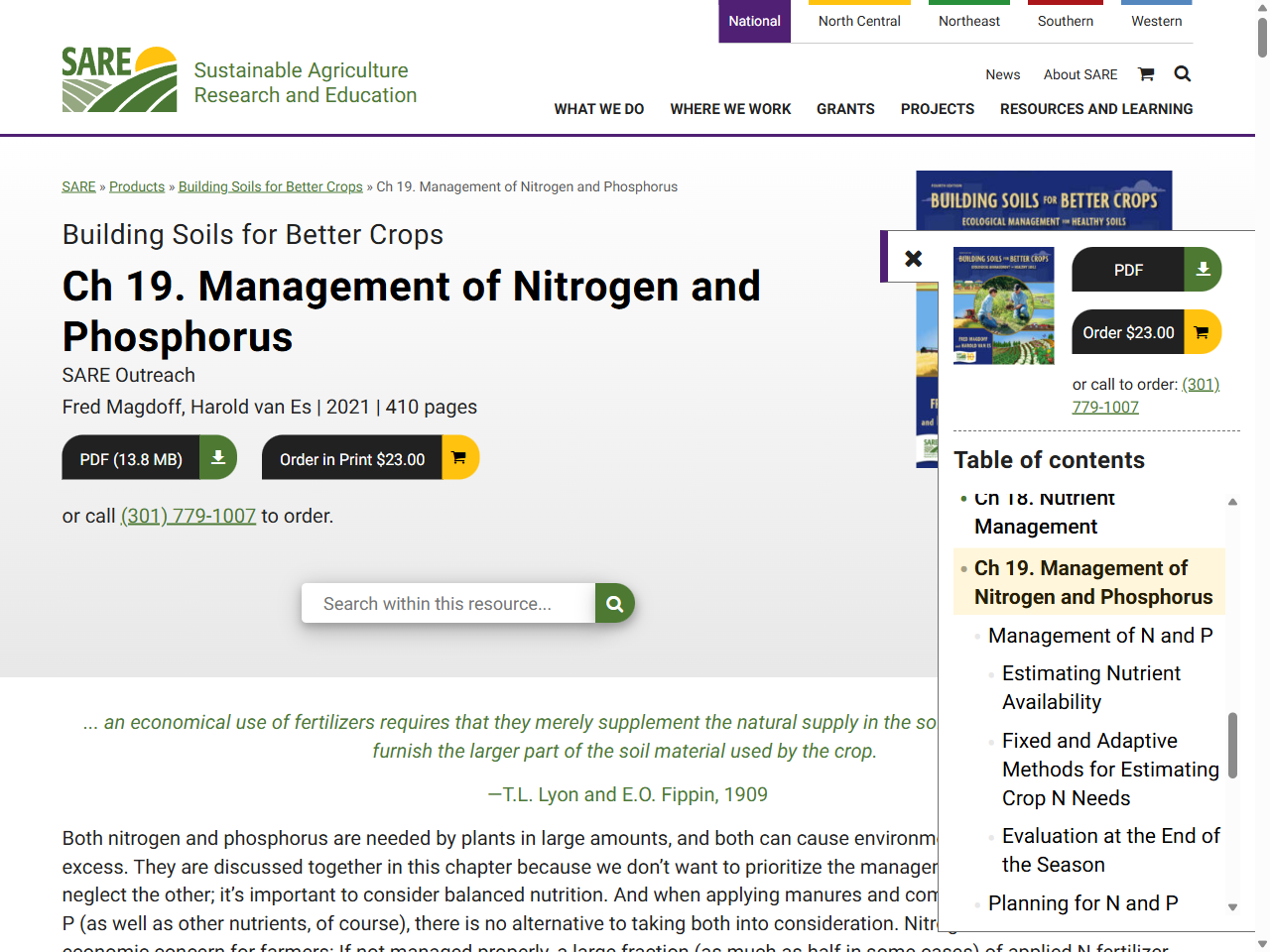 Preview of Ch 19. Management of Nitrogen and Phosphorus - SARE, accessed July 22, 2025, 