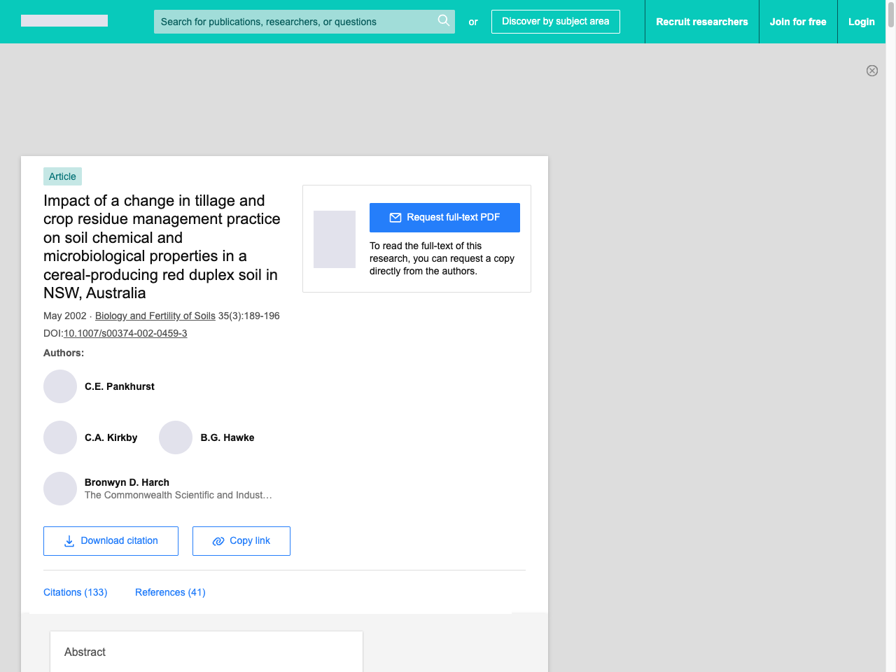 Preview of Impact of a change in tillage and crop residue management practice ..., accessed August 5, 2025,