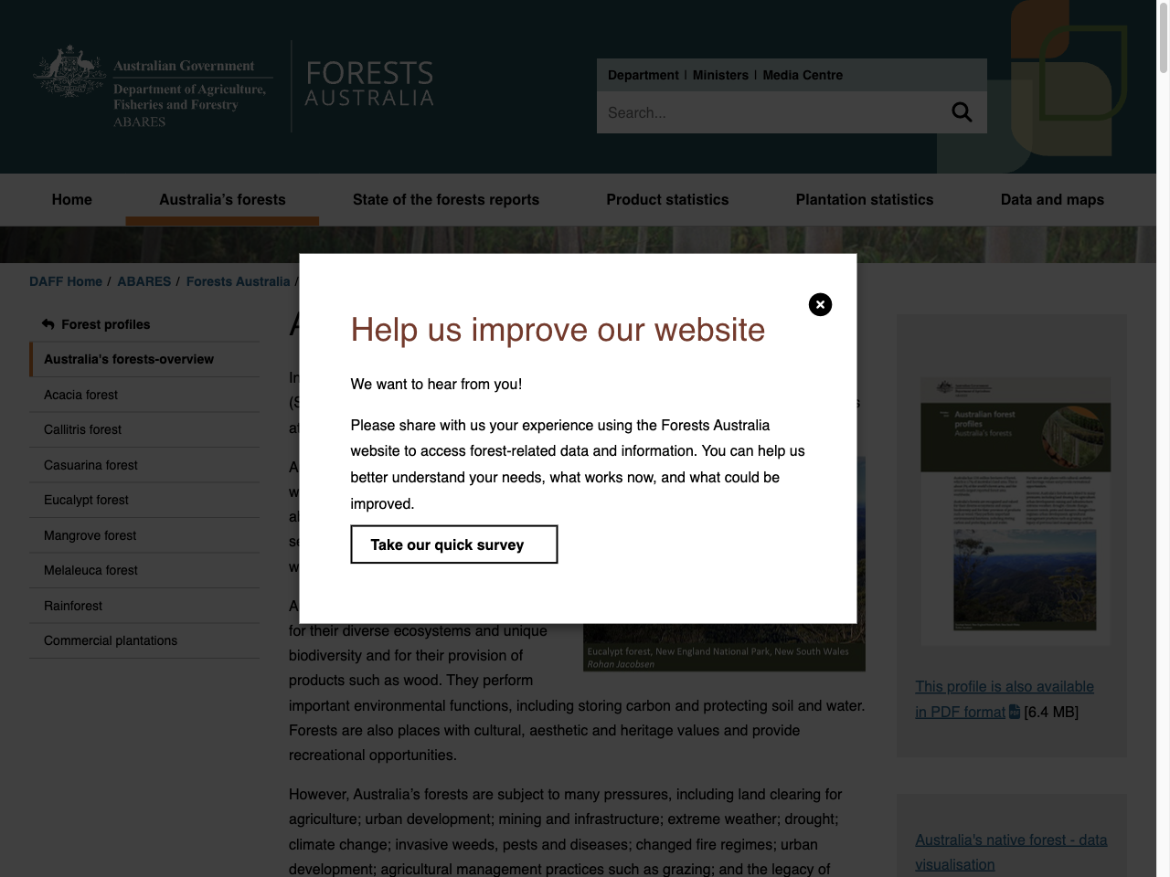 Preview of Australia's forests – overview - DAFF, accessed August 5, 2025, 