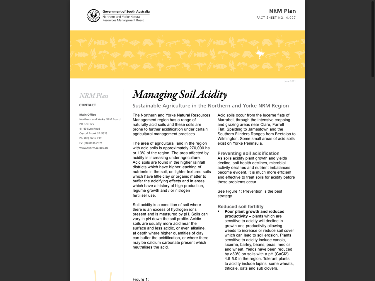 Preview of Sustainable Agriculture: Managing soil acidity in the Northern and Yorke Region