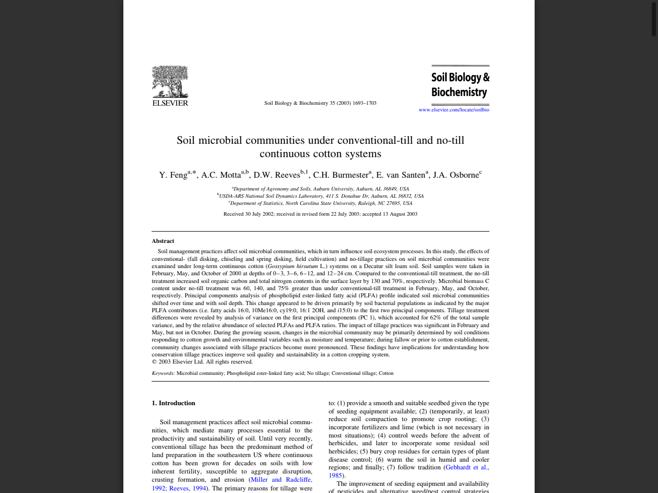 Preview of Long-term impact of tillage on microbial communities of an Eastern European Chernozem - PMC - PubMed Central, accessed July 9, 2025