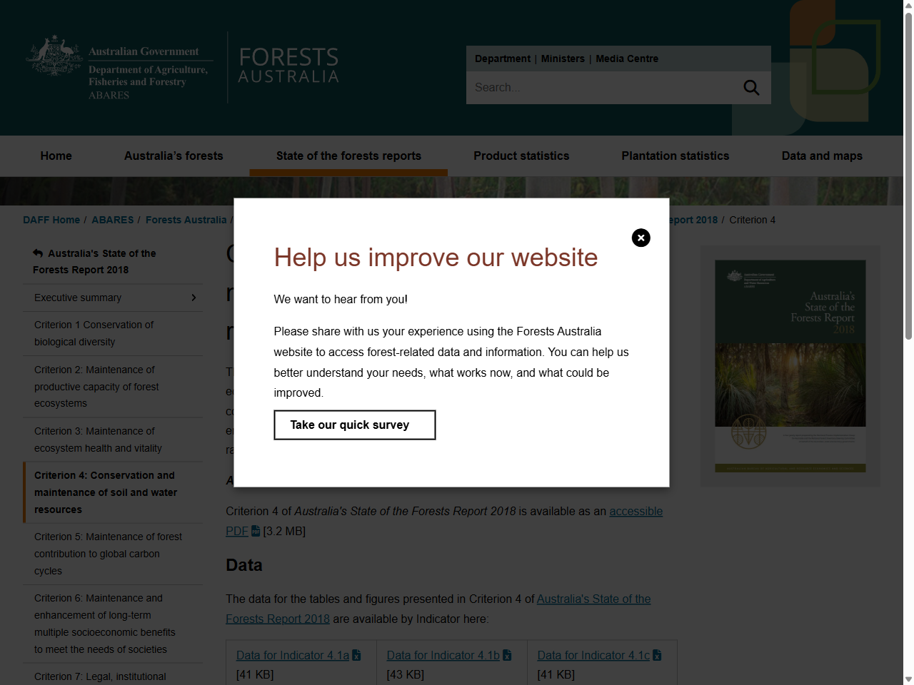 Preview of Australia's State of the Forests Report 2018 - Montreal Process