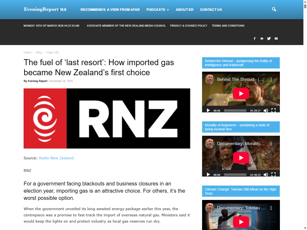 Preview of Evening Report | Independent Analysis and Reportage | Page 198, accessed May 17, 2025,