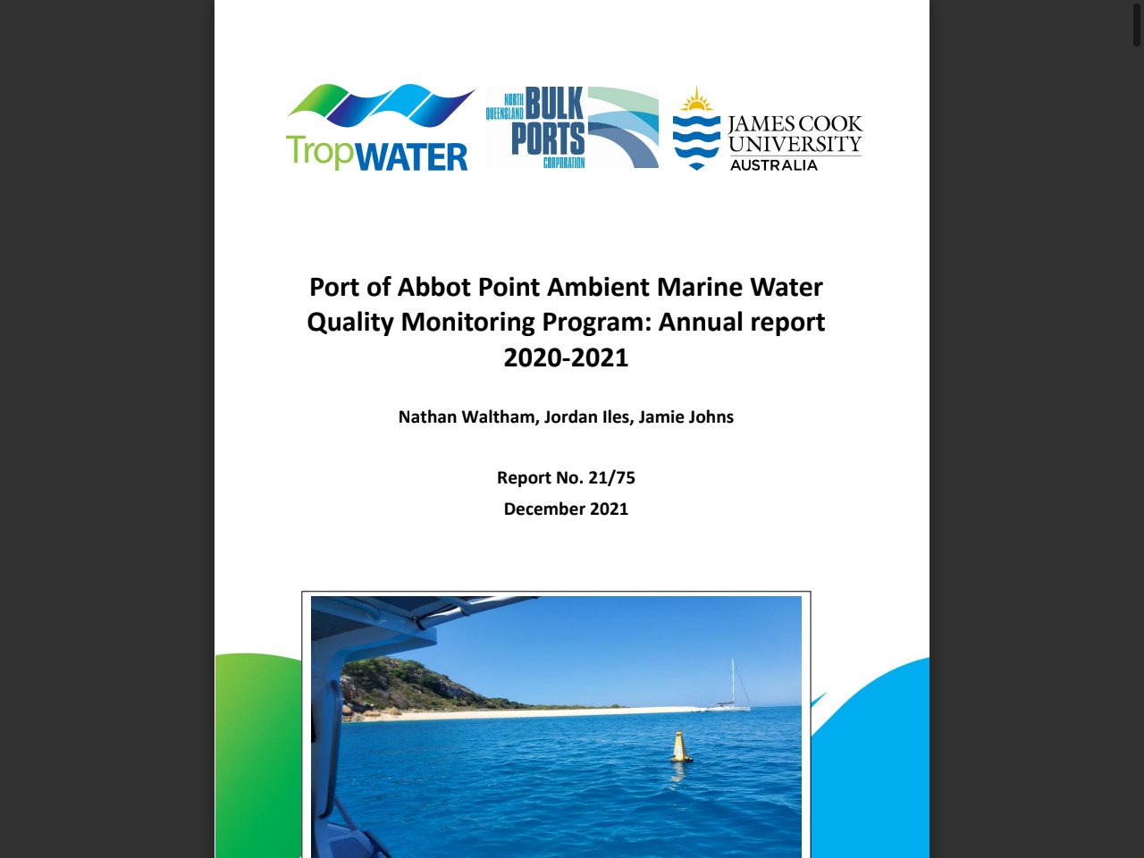 Preview of Port of Abbot Point Ambient Marine Water Quality Monitoring ..., accessed August 1, 2025,
