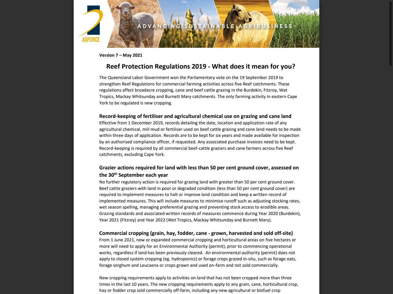 Preview of Reef protection regulations Banana Erosion and sediment control guide Version 2 - Queensland Government, accessed July 18, 2025