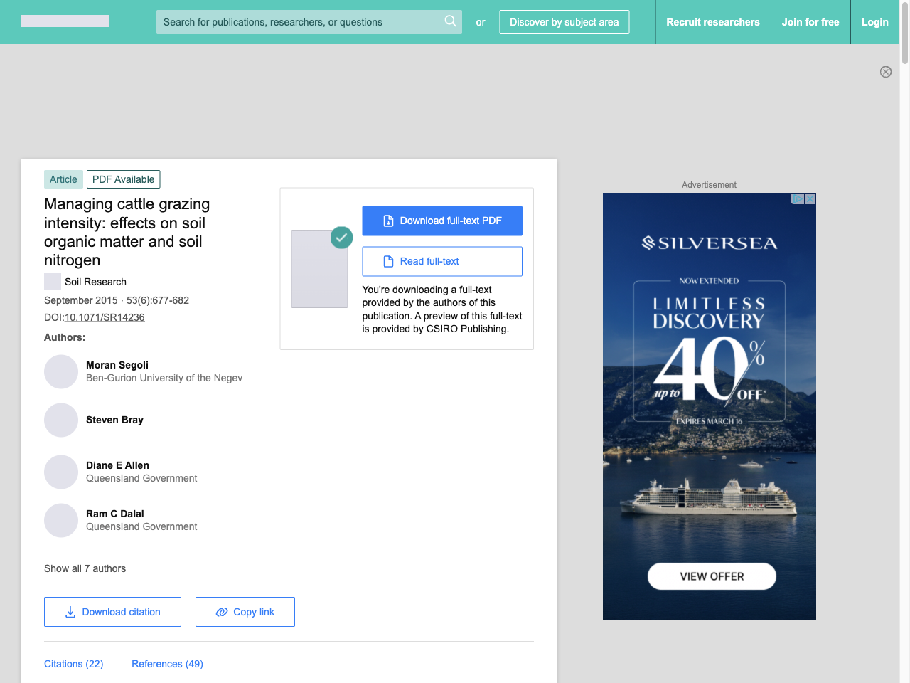 Preview of Managing cattle grazing intensity: effects on soil organic matter and soil nitrogen, accessed August 5, 2025, 