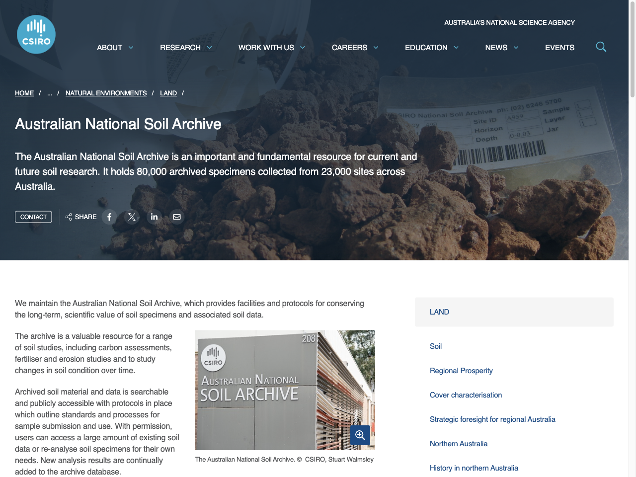 Preview of Australian National Soil Archive - CSIRO, accessed July 30, 2025,