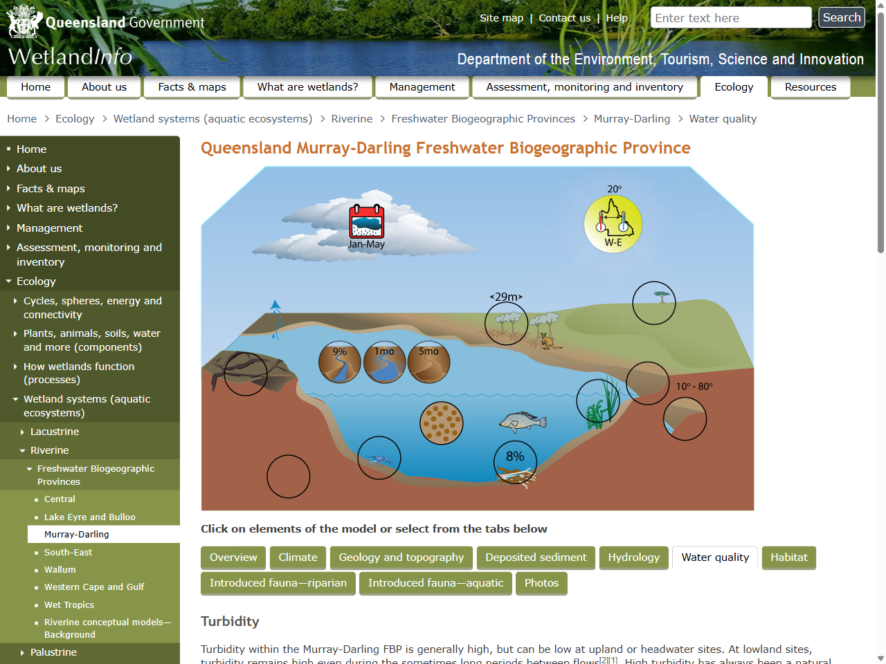 Preview of Queensland Murray-Darling Freshwater Biogeographic Province 	6 Water quality - WetlandInfo, accessed July 16, 2025,