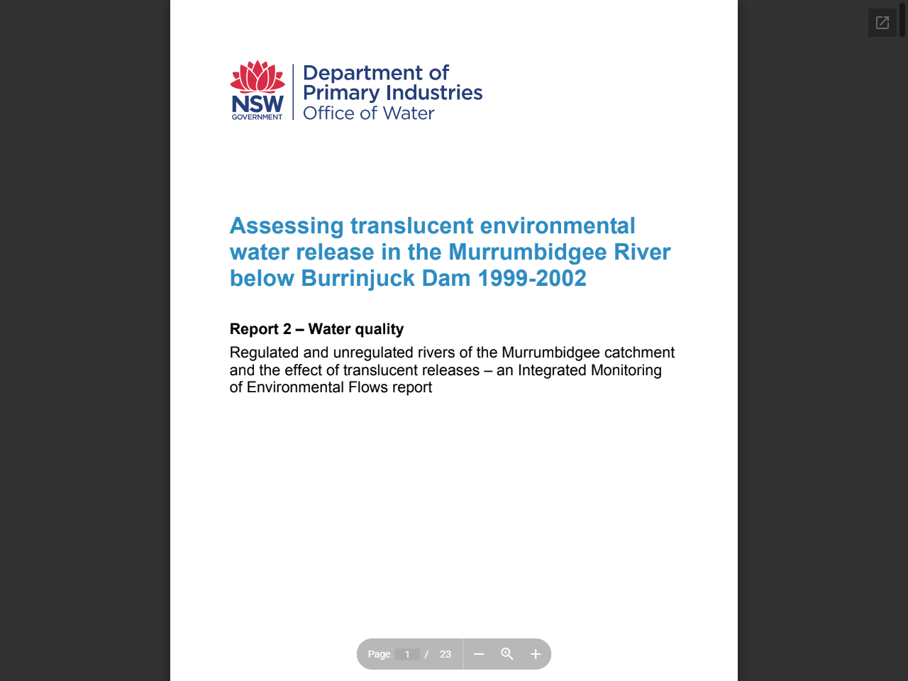 Preview of Inland Waters - EPA, South Australia