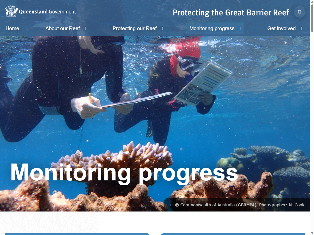 Preview of Monitoring progress | Protecting the Great Barrier Reef, accessed August 4, 2025,