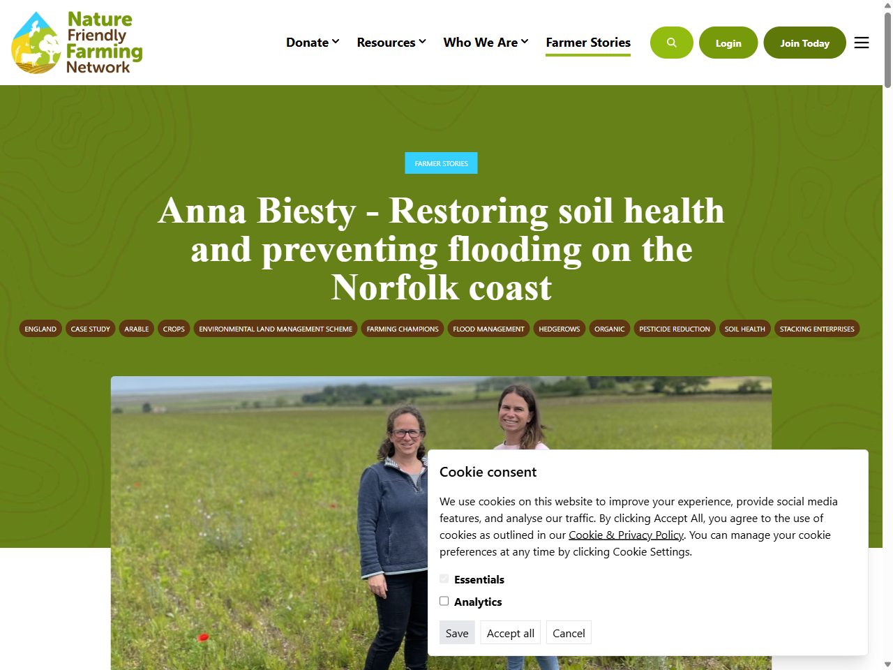 Preview of Anna Biesty - Restoring soil health and preventing flooding on the Norfolk coast, accessed July 25, 2025, 
