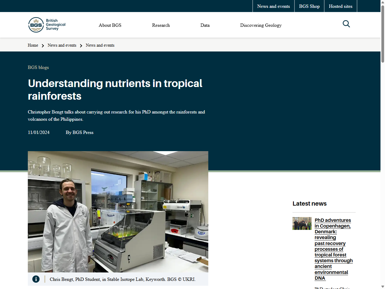 Preview of Understanding nutrients in tropical rainforests - British Geological Survey, accessed July 30, 2025, 