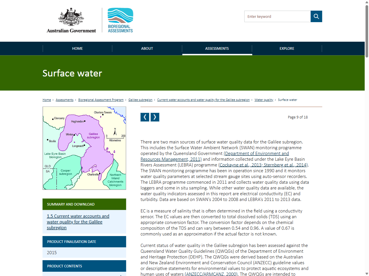 Preview of 1.5.2.1 Surface water - Bioregional Assessments |, accessed July 30, 2025, 