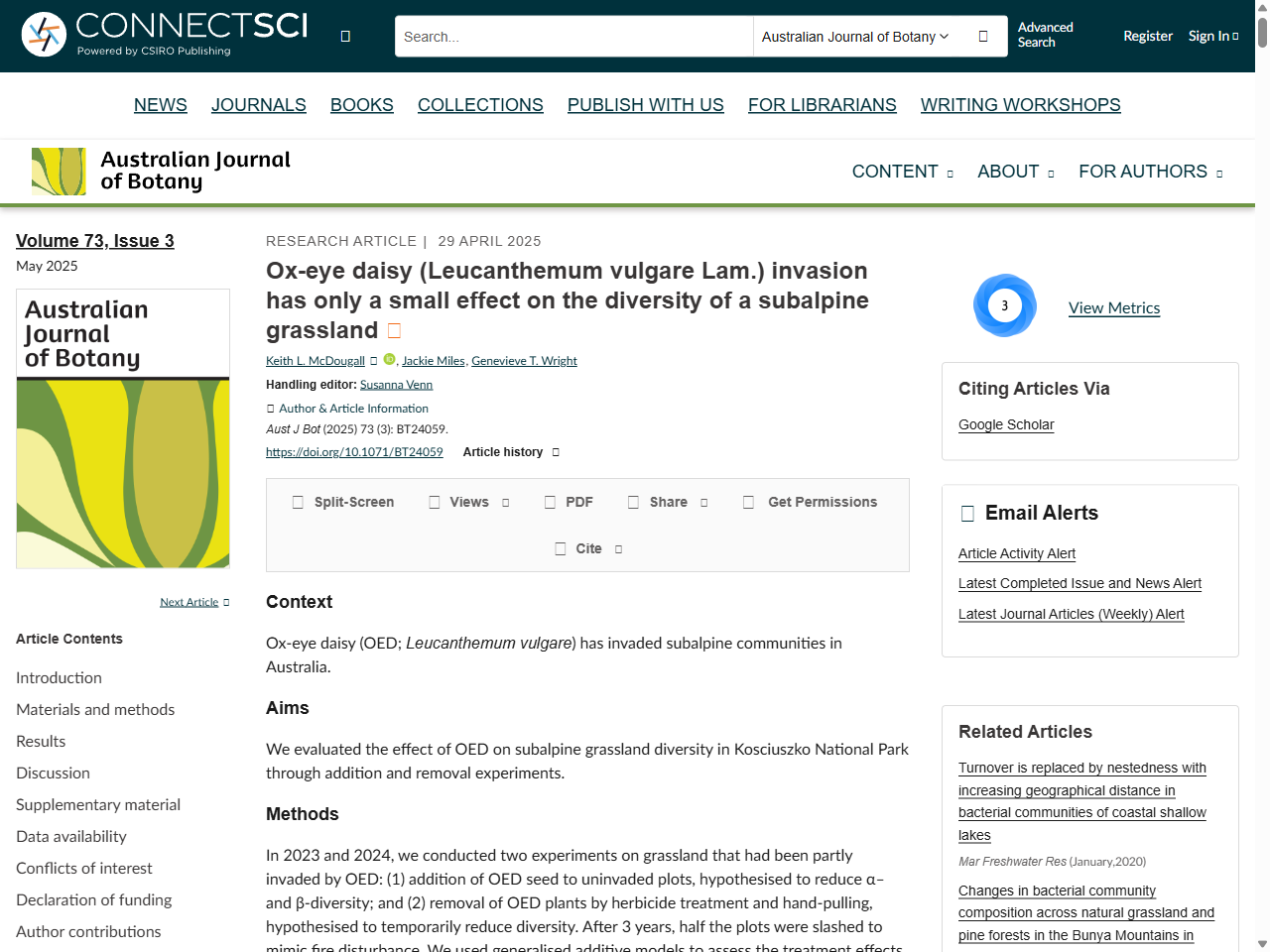 Preview of Australian Journal of Botany - CSIRO PUBLISHING