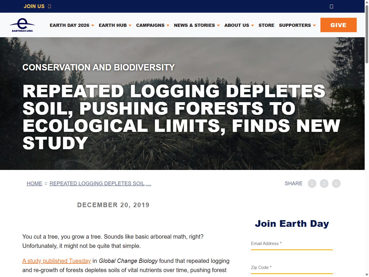 Preview of Repeated logging depletes soil, pushing forests to ecological limits, finds new study, accessed July 22, 2025
