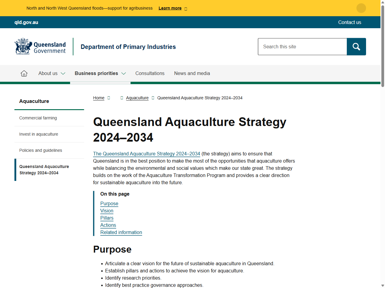 Preview of Queensland Aquaculture Strategy 2024–2034, accessed August 1, 2025, 