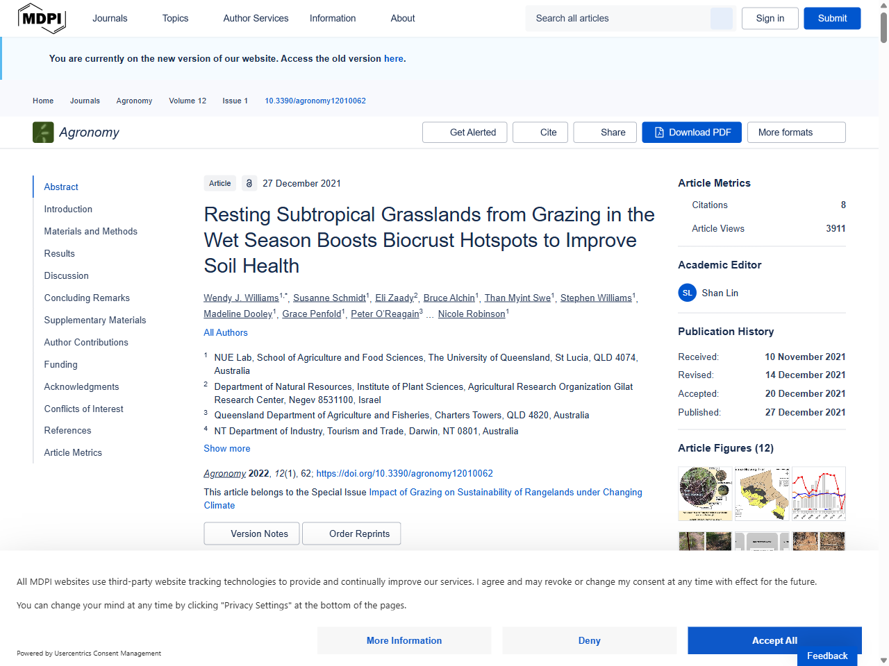 Preview of Resting Subtropical Grasslands from Grazing in the Wet Season ...