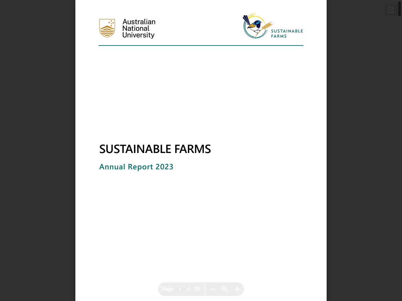 Preview of SUSTAINABLE FARMS - Annual Report 2023, accessed August 12, 2025
