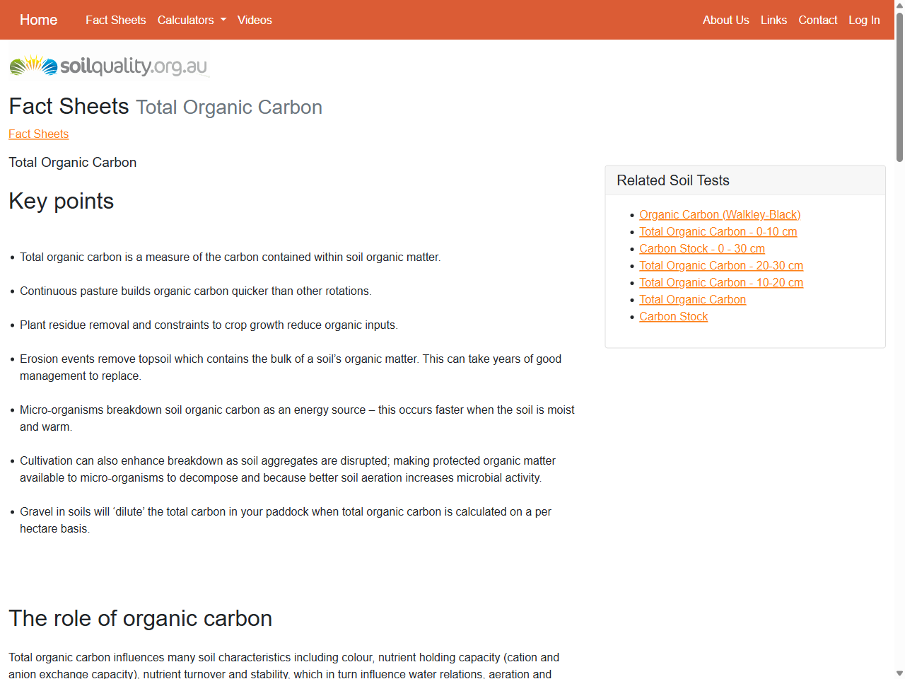 Preview of Total Organic Carbon | Fact Sheets | soilquality.org.au, accessed August 28, 2025, 