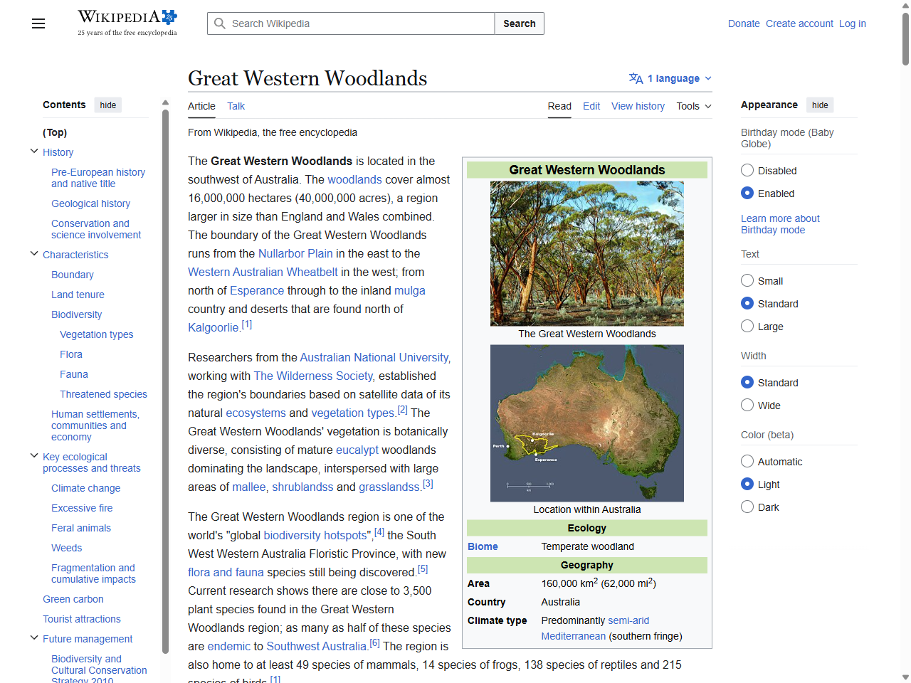 Preview of Great Western Woodlands - Wikipedia, accessed July 10, 2025,