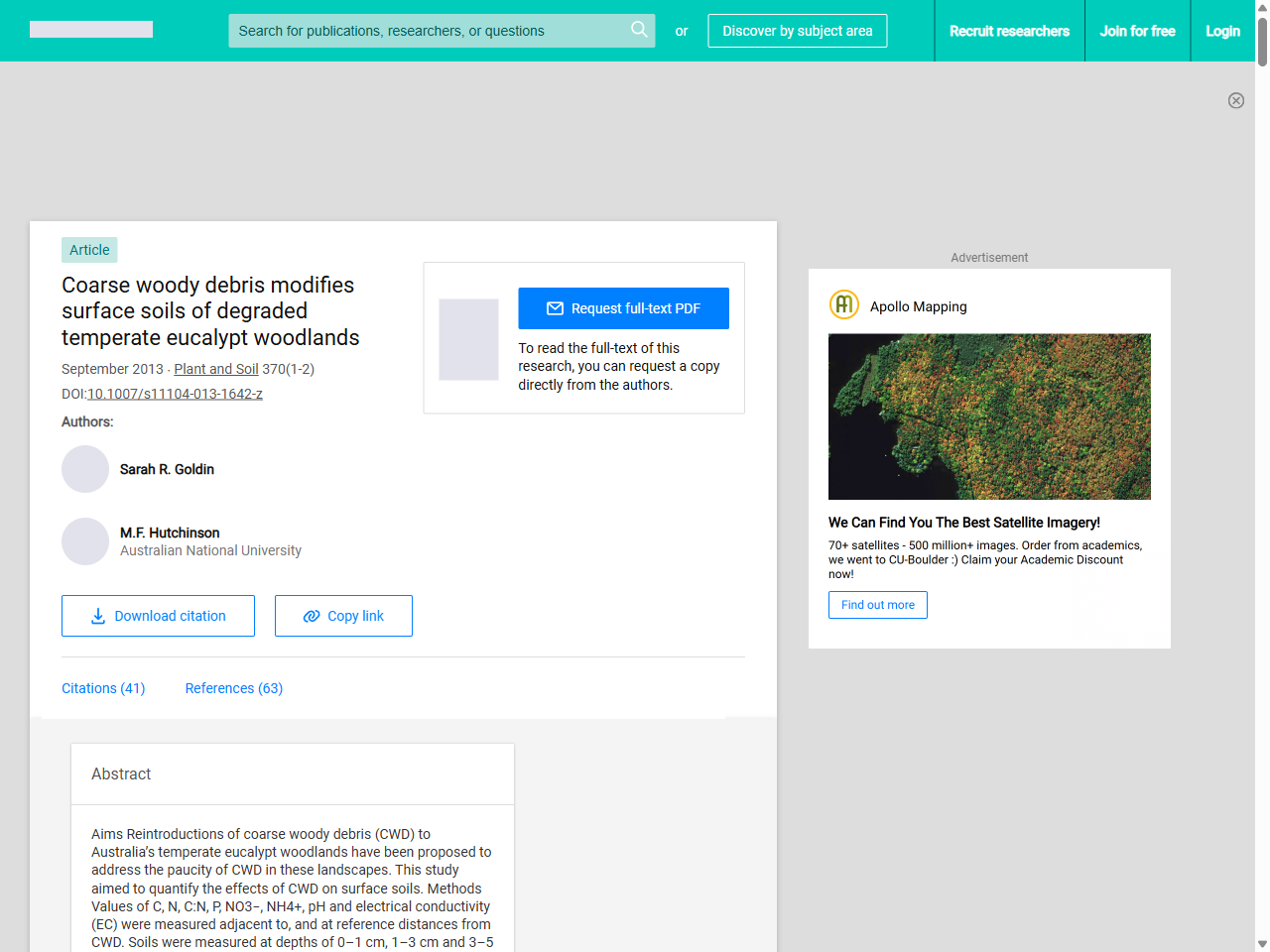 Preview of Author Unknown, 2011. The significance of microbial biomass in forest soils. Academia.edu Research Repository.