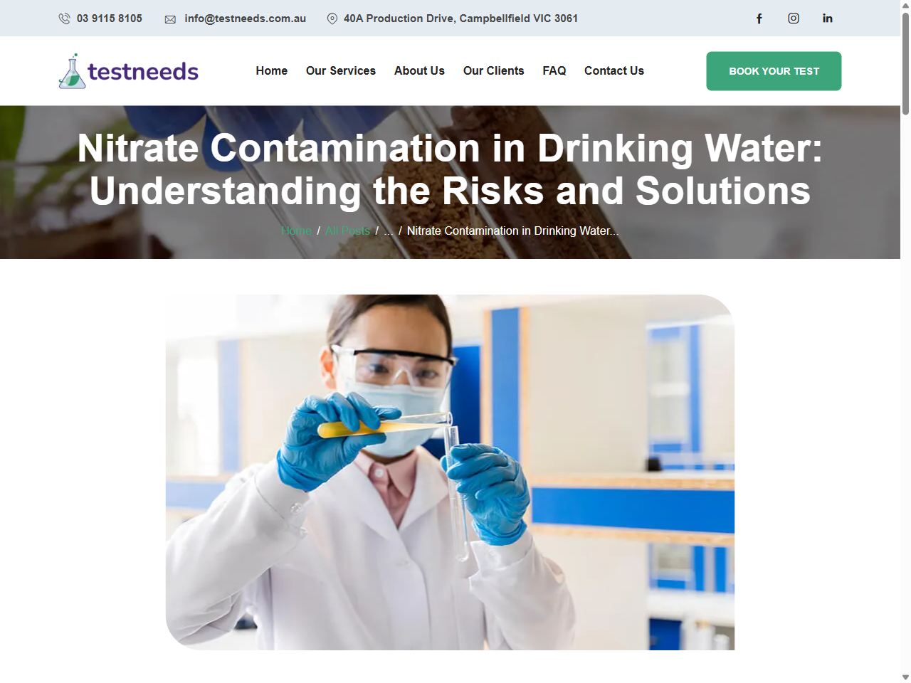 Preview of Nitrate Contamination in Drinking Water: Understanding the Risks and Solutions, accessed July 13, 2025,
