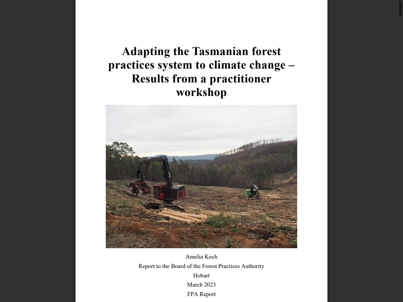 Preview of A guide to planning approvals for forestry in Tasmania, accessed April 6, 2026