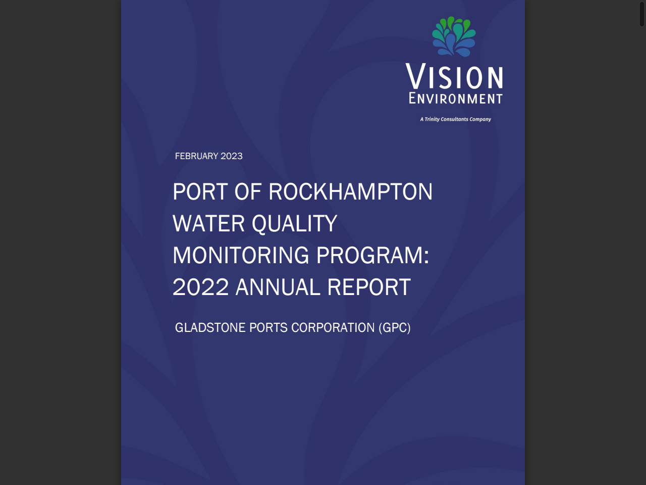 Preview of PORT OF ROCKHAMPTON WATER QUALITY MONITORING ..., accessed August 2, 2025,