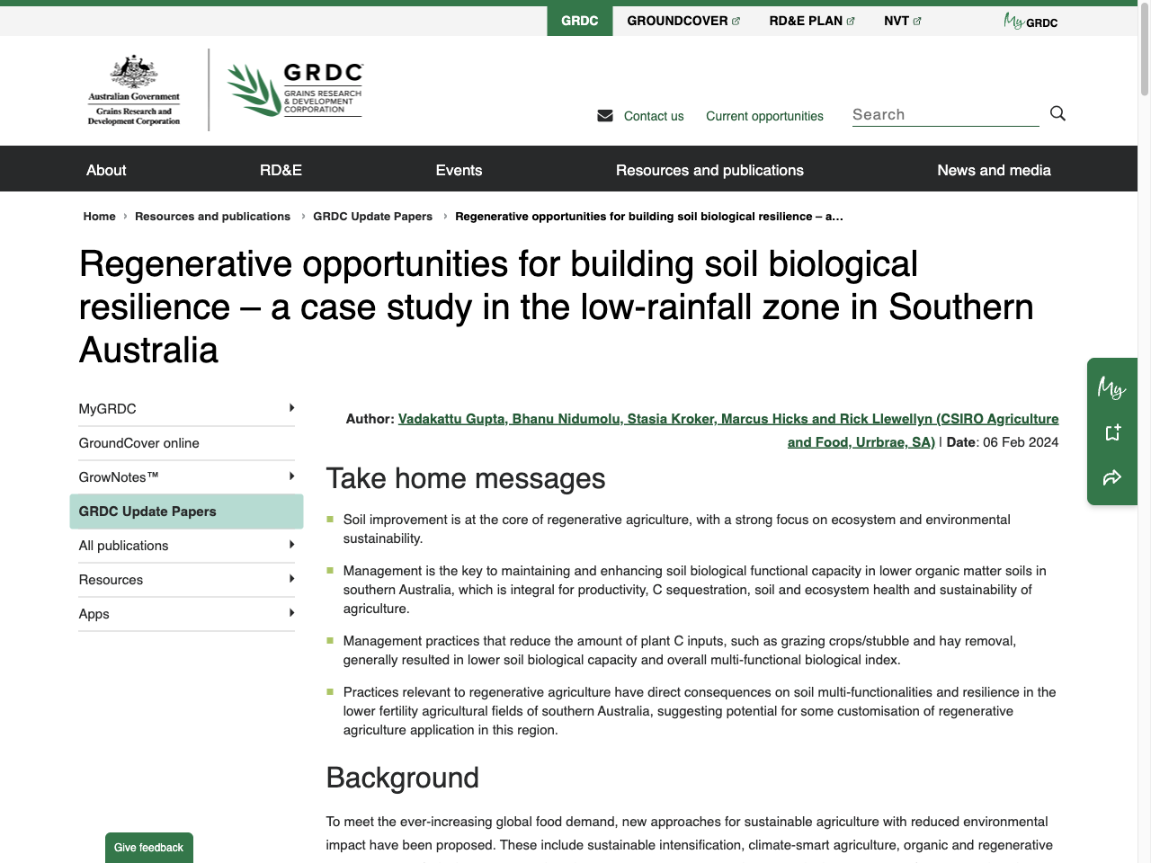 Preview of Regenerative opportunities for building soil biological resilience – a ..., accessed May 11, 2025