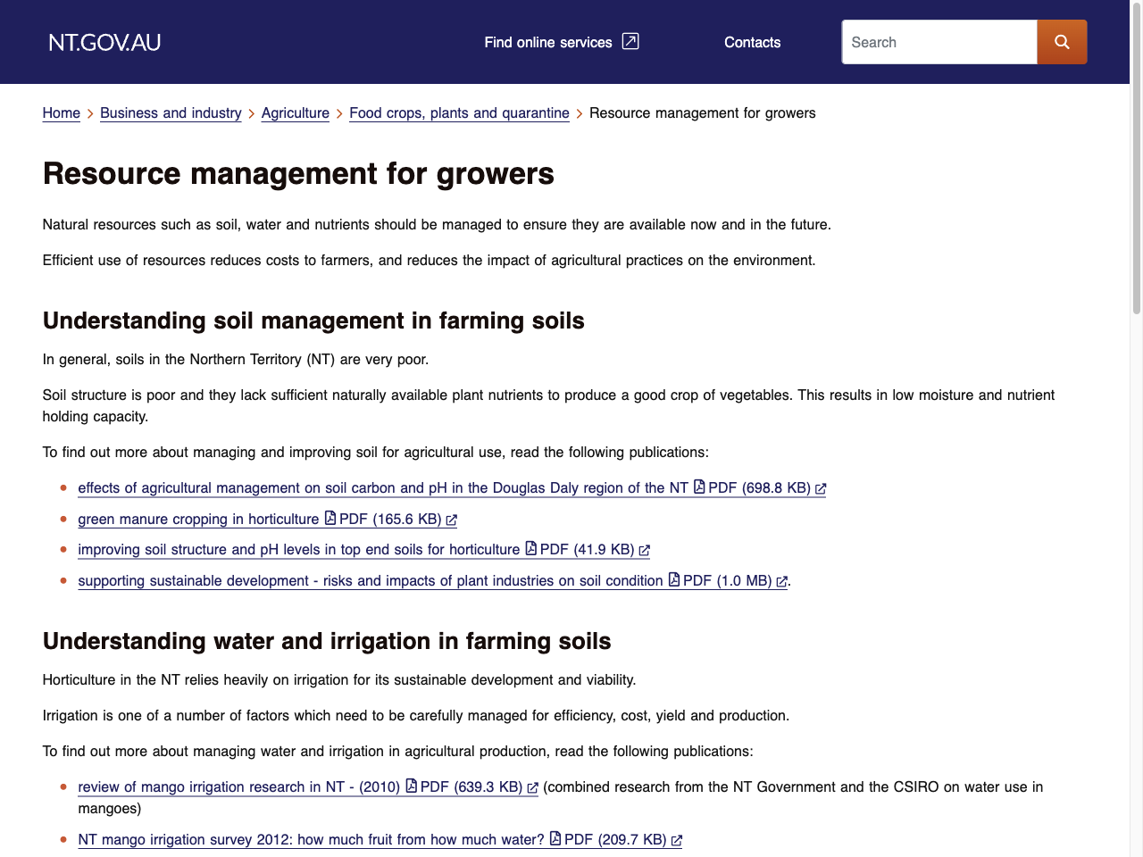 Preview of Resource management for growers | NT.GOV.AU, accessed July 30, 2025,