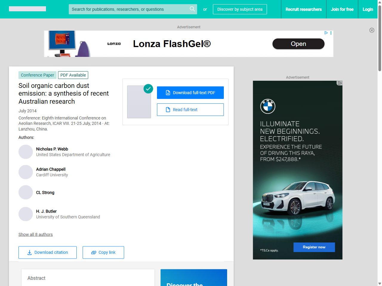 Preview of Soil organic carbon dust emission: a synthesis of recent Australian research