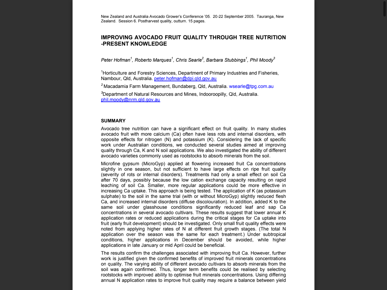 Preview of Improving Avocado Fruit Quality through Tree Nutrition - Present Knowledge - Avocadosource.com, accessed July 16, 2025,