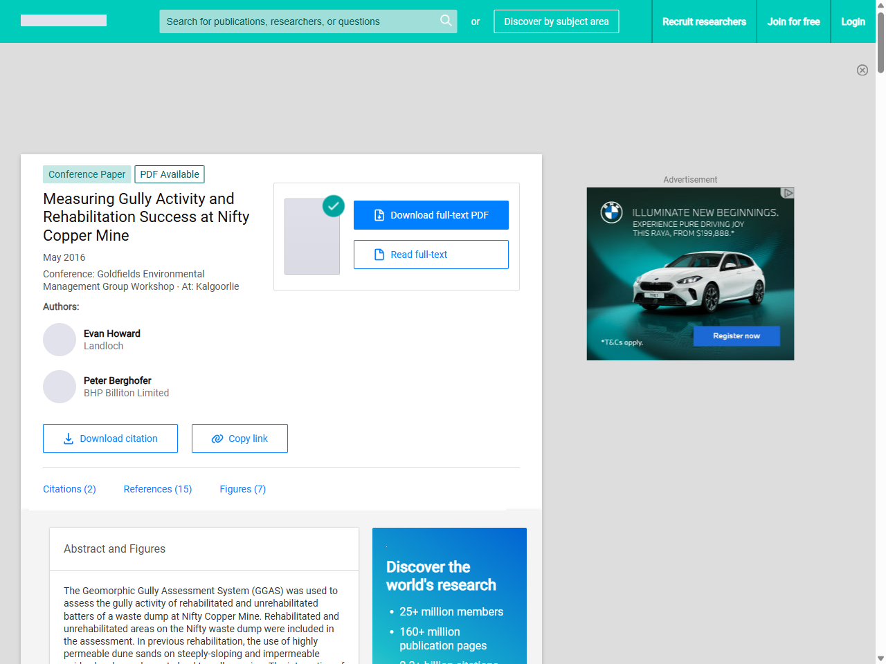 Preview of (PDF) Measuring Gully Activity and Rehabilitation Success at Nifty ..., accessed August 1, 2025, 