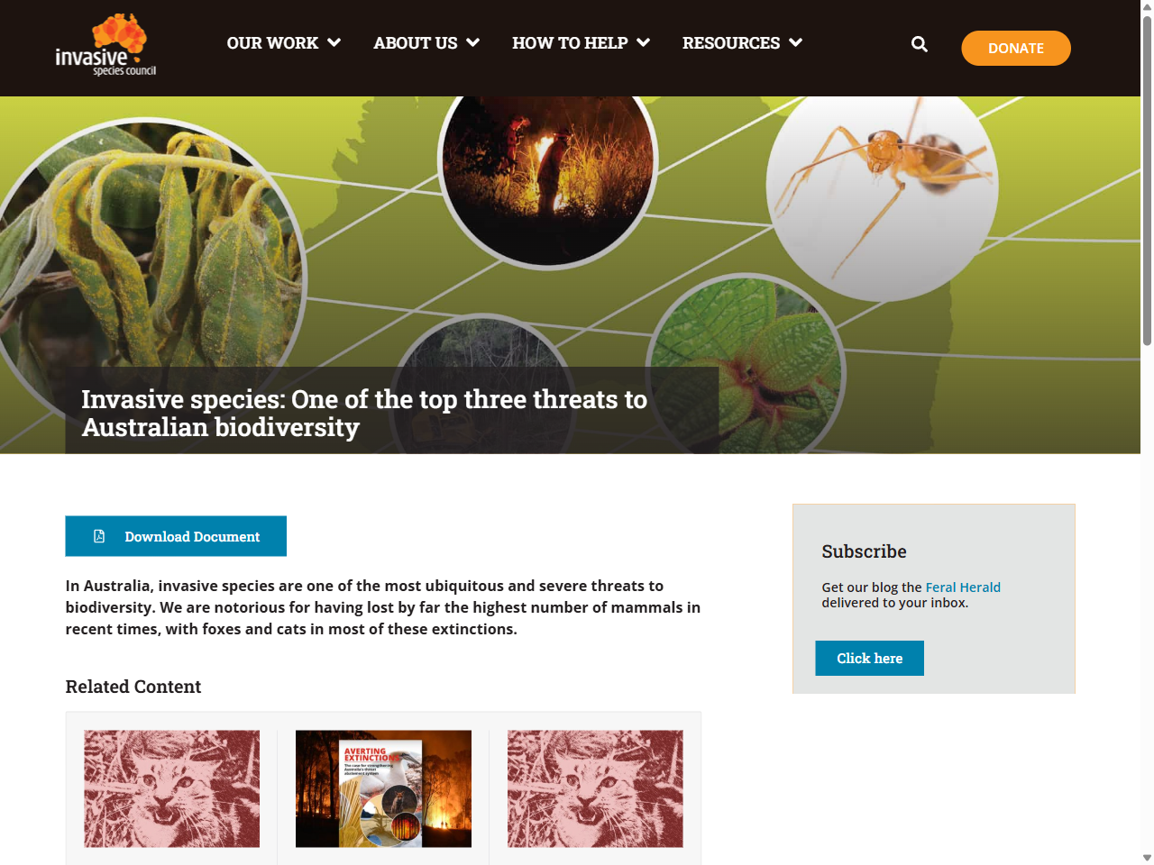 Preview of Two new reports reveal the true cost of managing invasive species - DAFF, accessed July 30, 2025