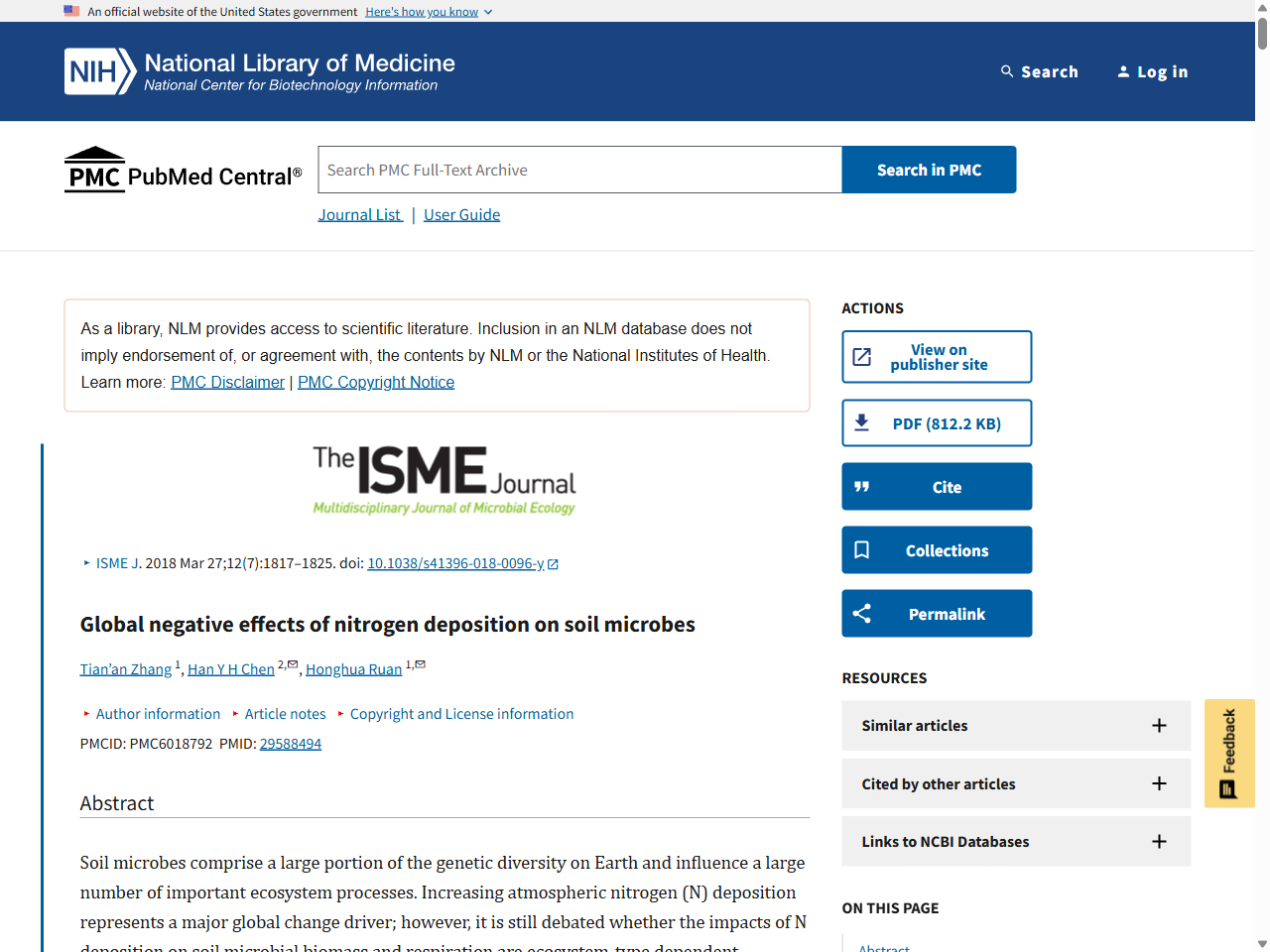 Preview of Global negative effects of nitrogen deposition on soil microbes - PMC, accessed July 25, 2025,