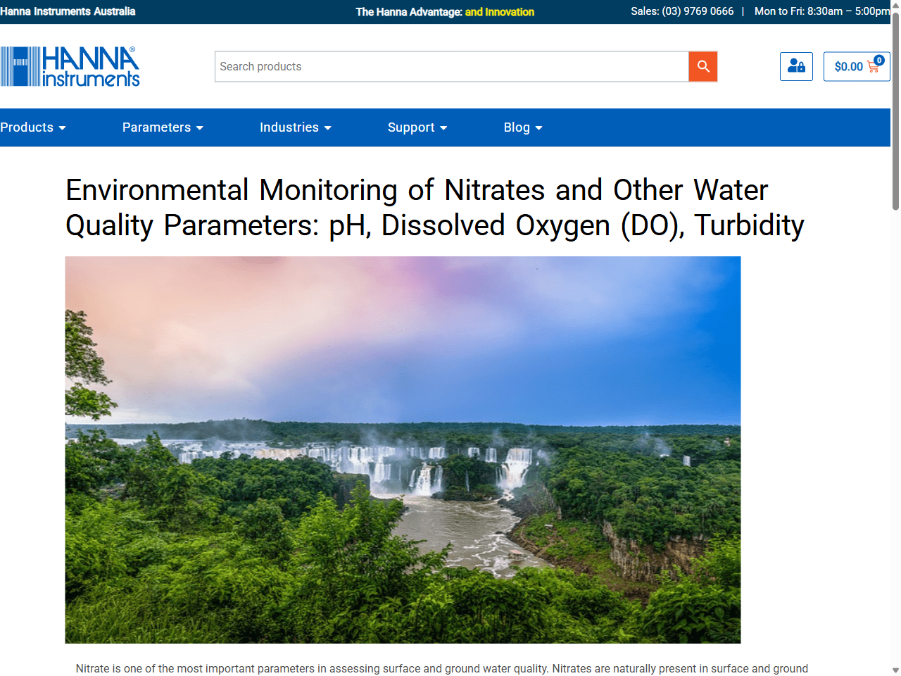 Preview of Environmental Monitoring of Nitrates and Other Water Quality Parameters: pH, Dissolved Oxygen (DO), Turbidity - Hanna Instruments Australia, accessed July 19, 2025,