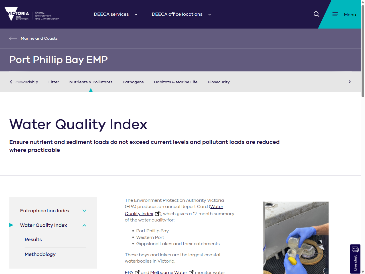 Preview of Water Quality Index - Marine and Coasts, accessed August 10, 2025,