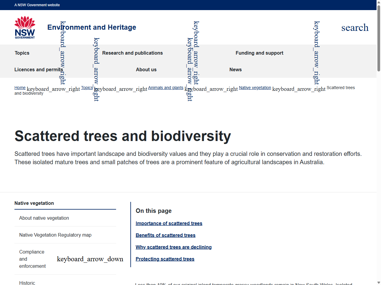 Preview of Scattered trees and biodiversity - Environment and Heritage, accessed August 11, 2025