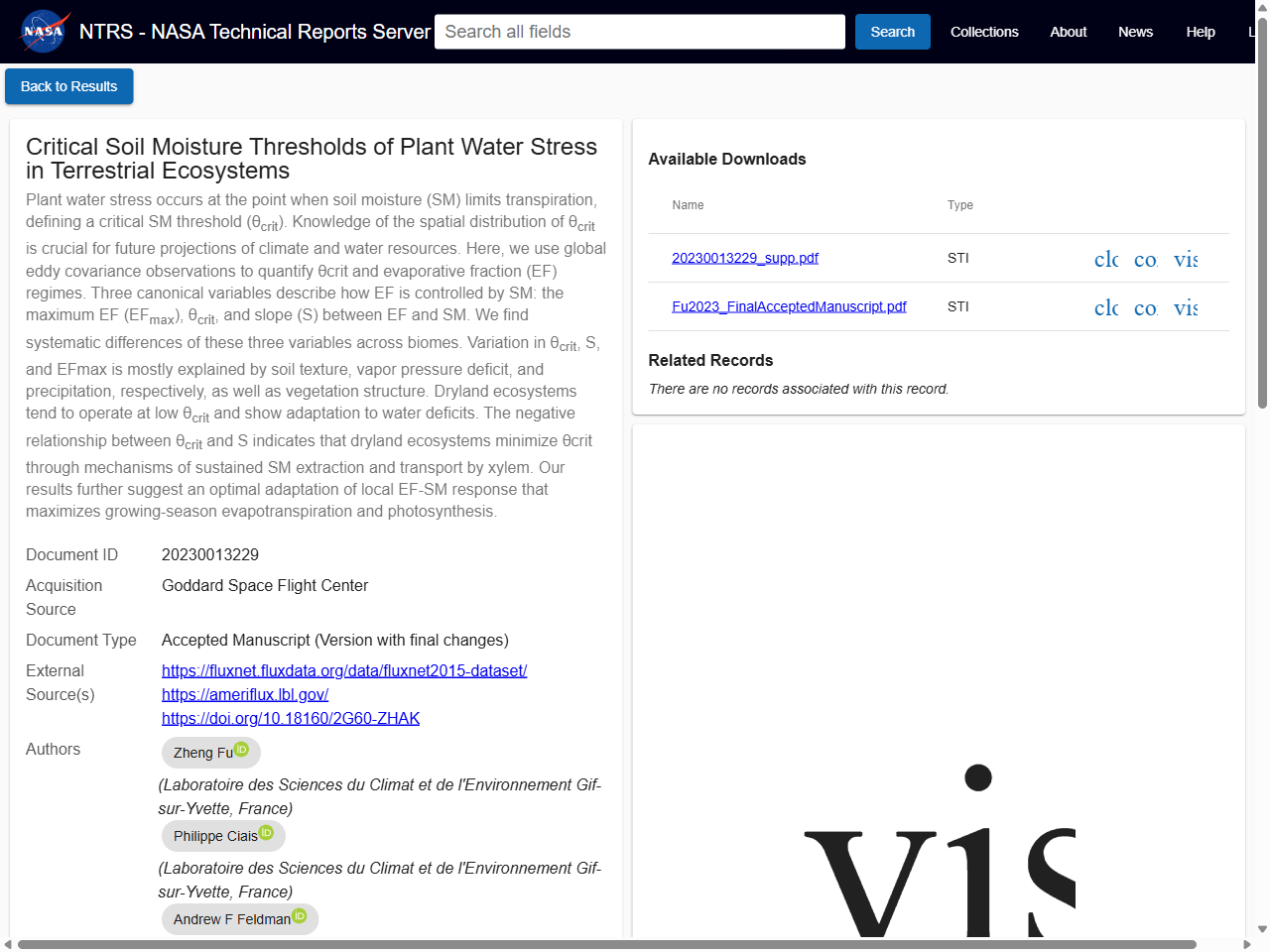 Preview of Critical soil moisture thresholds of plant water stress in terrestrial ecosystems - PMC, accessed August 6, 2025