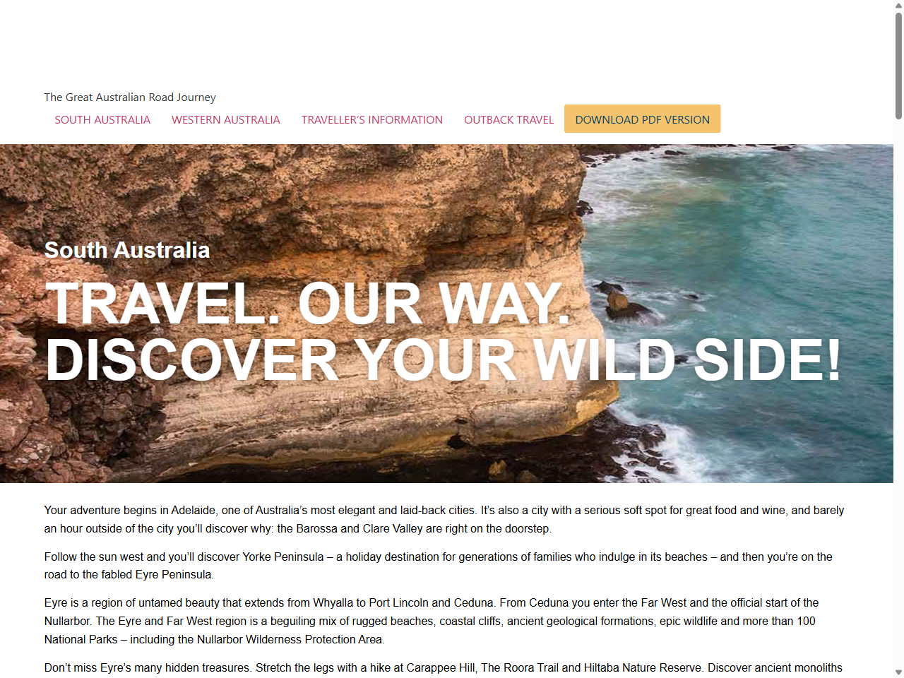 Preview of SOUTH AUSTRALIA - Nullarbor Map, accessed July 26, 2025,