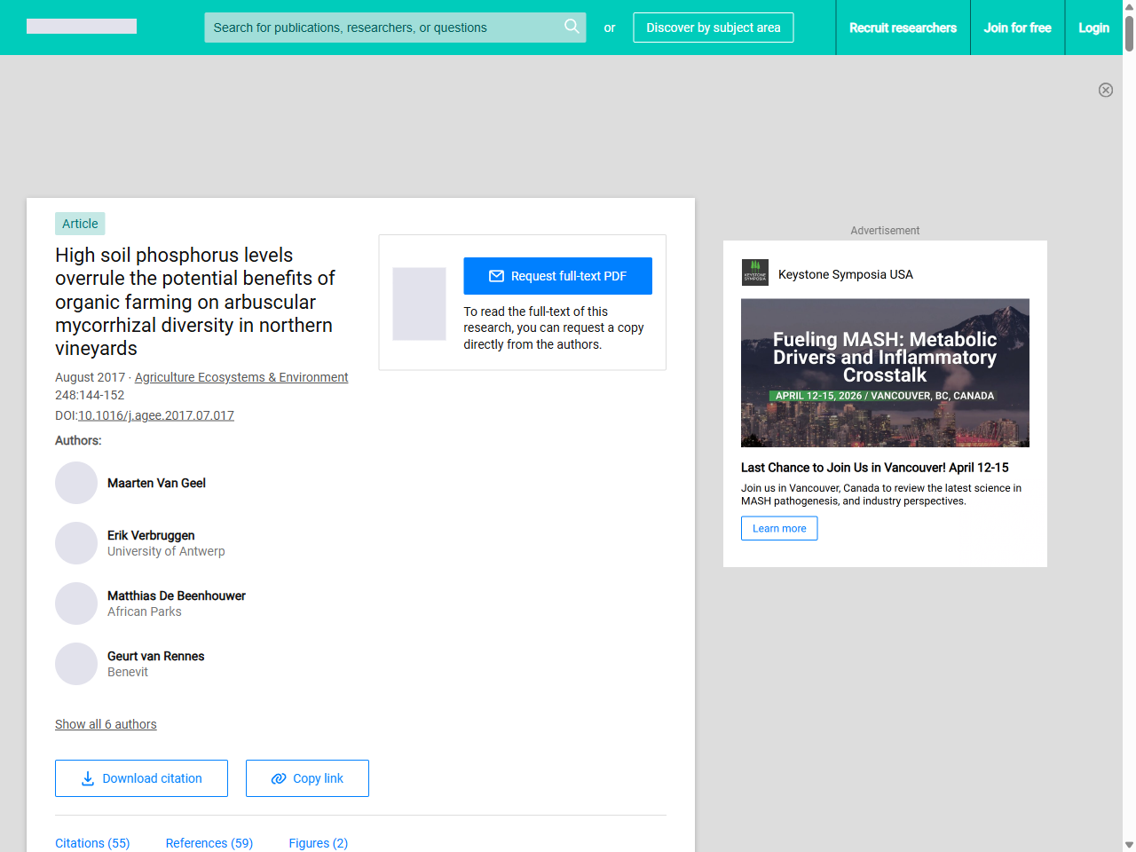 Preview of High soil phosphorus levels overrule the potential benefits of ..., accessed July 7, 2025, 