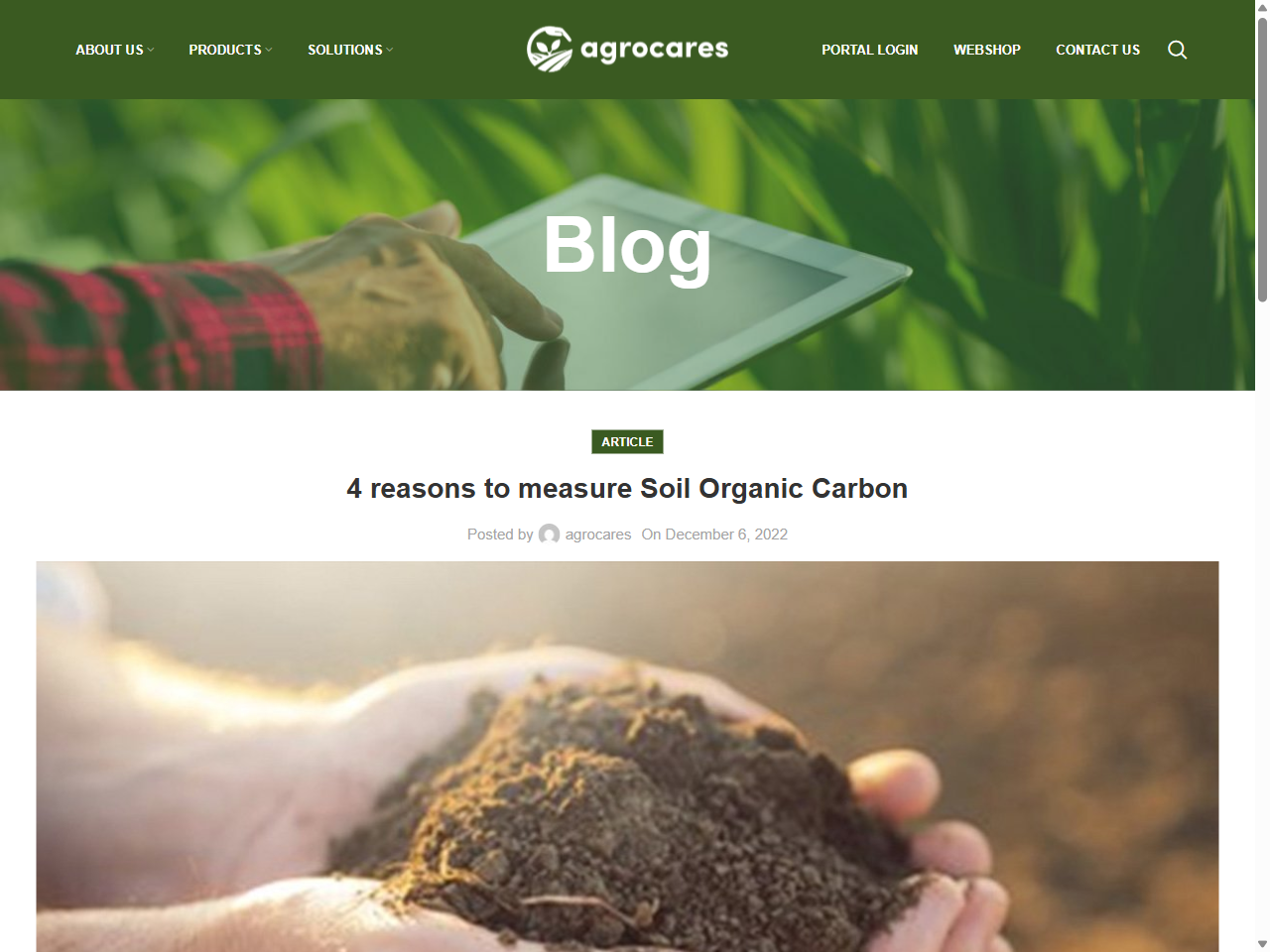 Preview of 4 reasons to measure Soil Organic Carbon | AgroCares