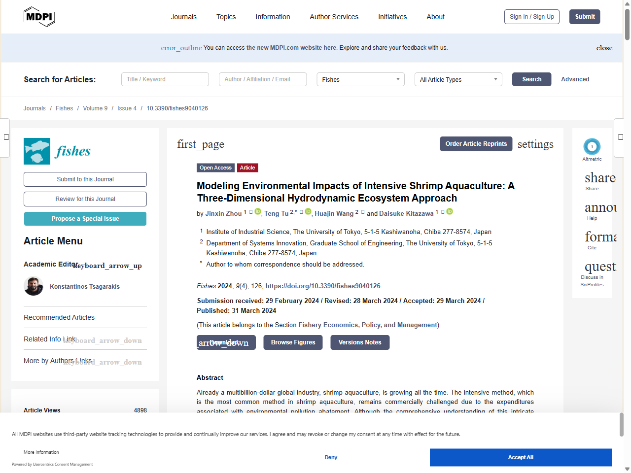 Preview of Modeling Environmental Impacts of Intensive Shrimp Aquaculture: A Three-Dimensional Hydrodynamic Ecosystem Approach - MDPI, accessed July 21, 2025,