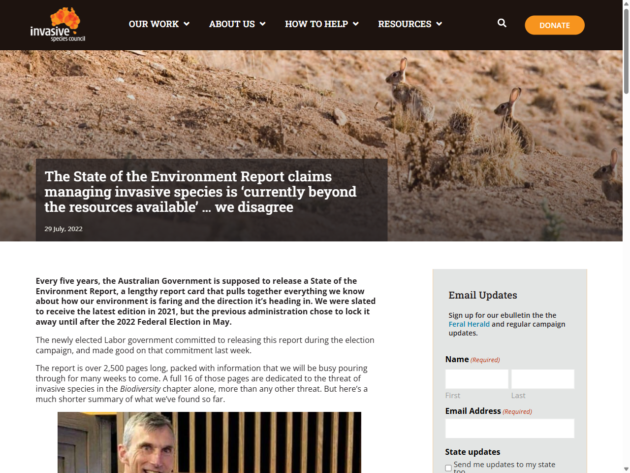 Preview of The State of the Environment Report claims managing invasive species is 'currently beyond the resources available' … we disagree, accessed July 13, 2025