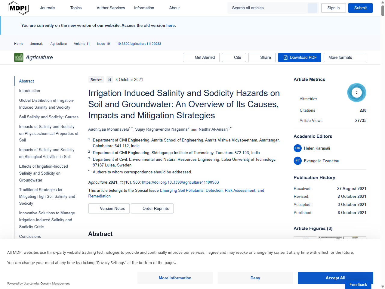 Preview of Irrigation Induced Salinity and Sodicity Hazards on Soil and Groundwater: An Overview of Its Causes, Impacts and Mitigation Strategies - MDPI, accessed May 11, 2025,