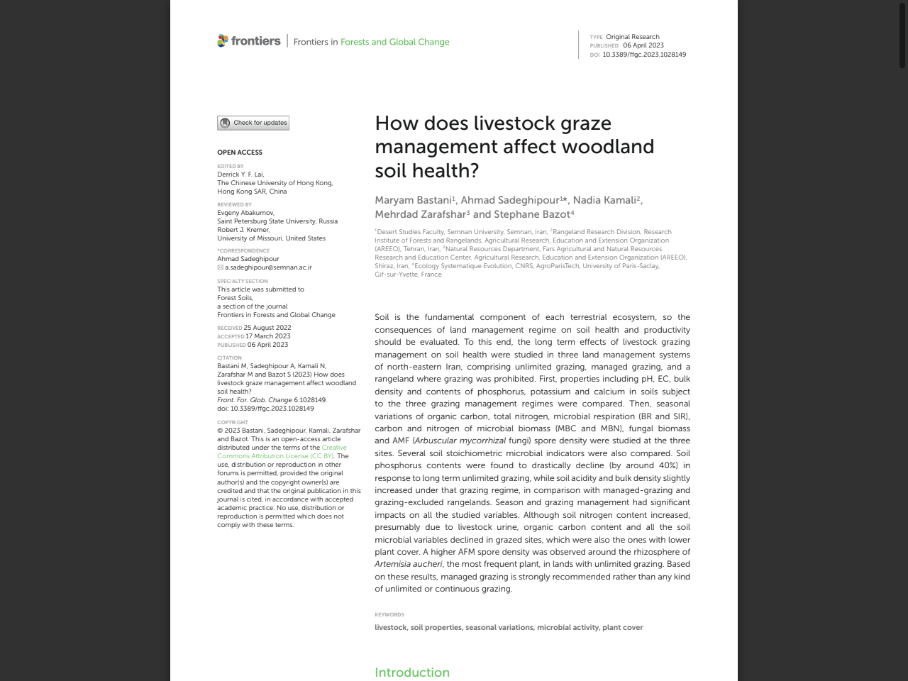 Preview of The relationships between land management practices and soil condition and the quality of ecosystem services delivered from agri - DAFF, accessed July 30, 2025, 
