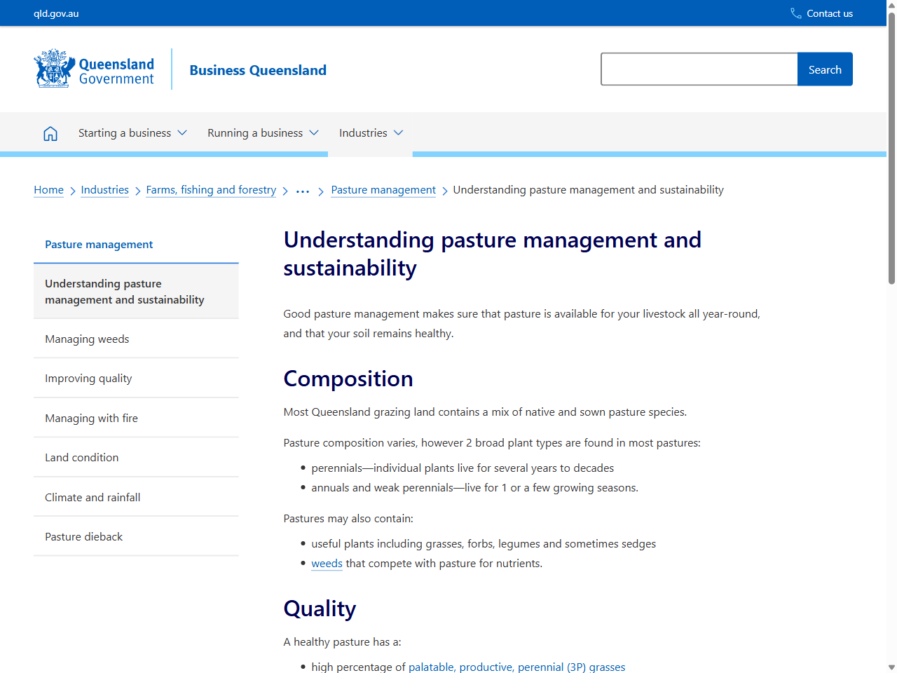 Preview of Understanding pasture management and sustainability | Business Queensland, accessed July 18, 2025, 