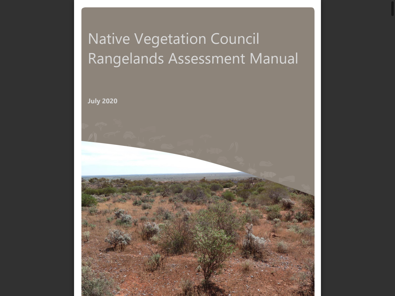 Preview of Native Vegetation Council Rangelands Assessment Manual - Department for Environment and Water, accessed July 29, 2025,